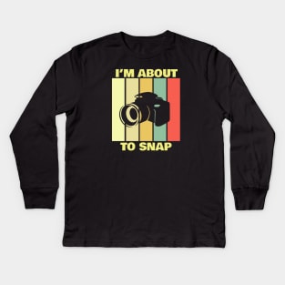 photographer Kids Long Sleeve T-Shirt